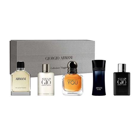 armani perfume gift set|armani miniature perfume set.